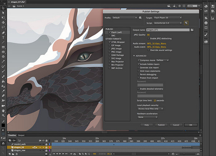 Adobe Animate CC 2019 Macƽ 19.1 İ